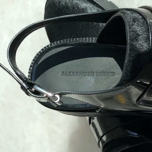 Alexander Wang Mina Oxford Calf Hair Sandal - Picture 10 of 13